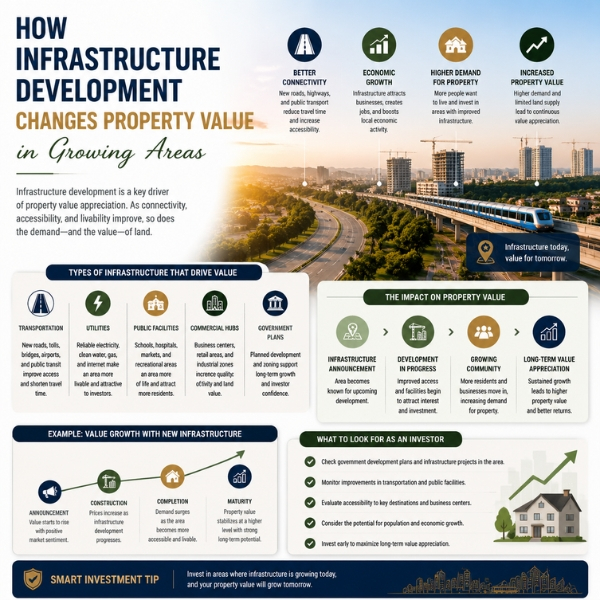 How Infrastructure Development Changes Property Value in Growing Areas